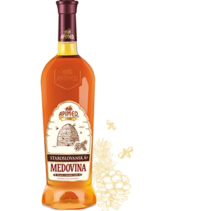APIMED Staroslovanska Medovina z lesneho medu 750ml
