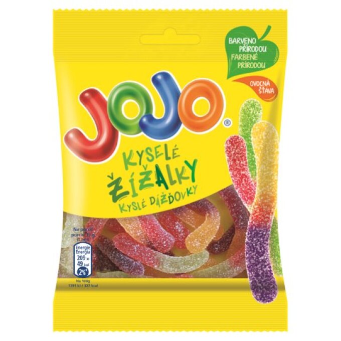 JOJO Kyslé dážďovky želé cukríky  80 g
